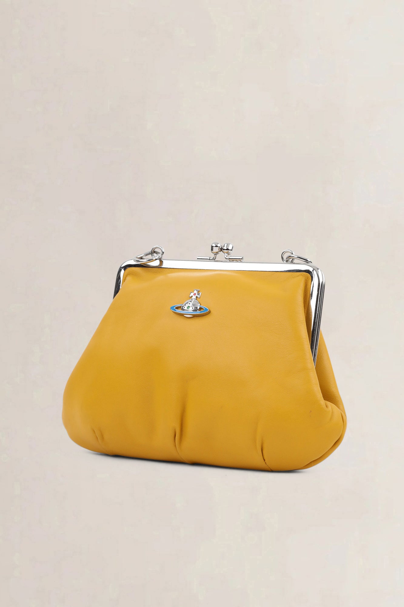 Vivienne Westwood Yellow Leather Crossbody Bag
