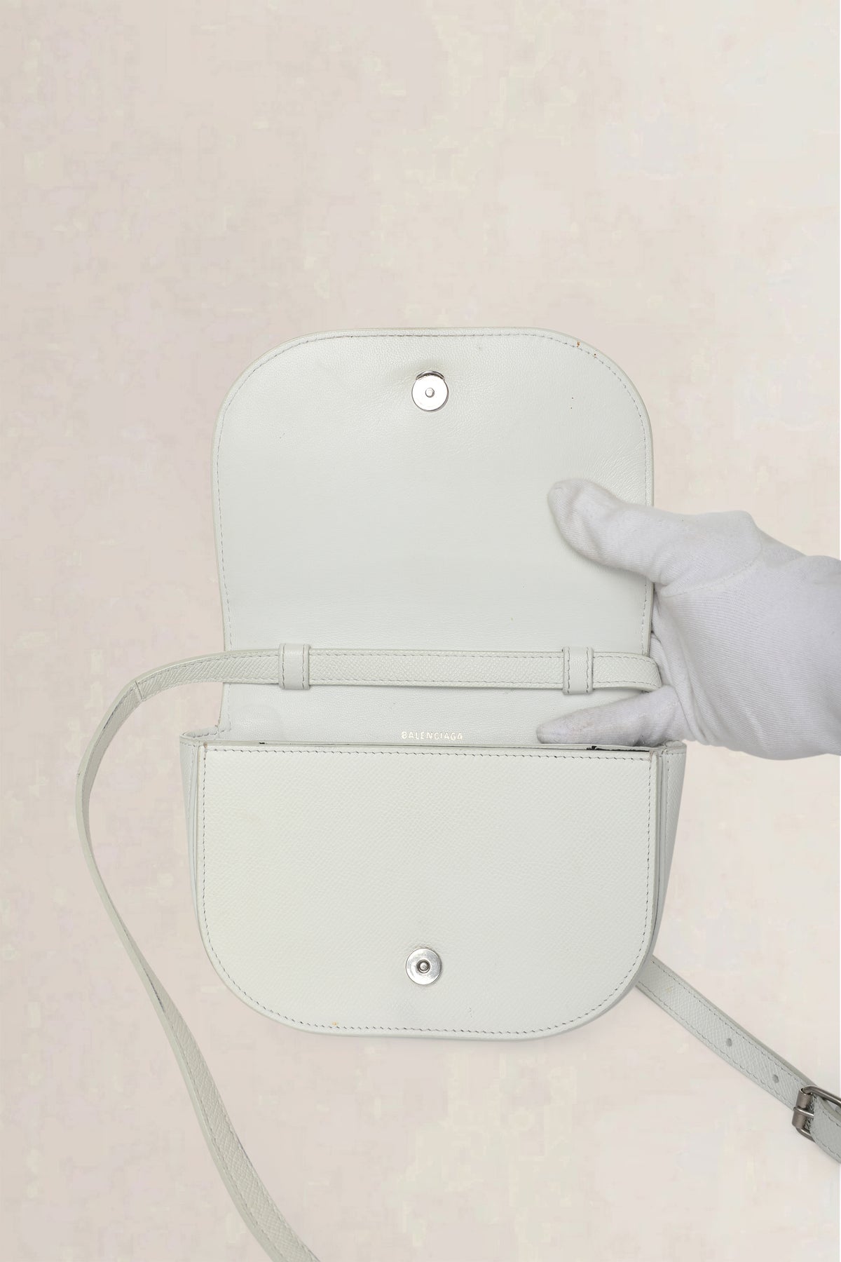 Balenciaga White Ville Day Bag XS Crossbody Bag