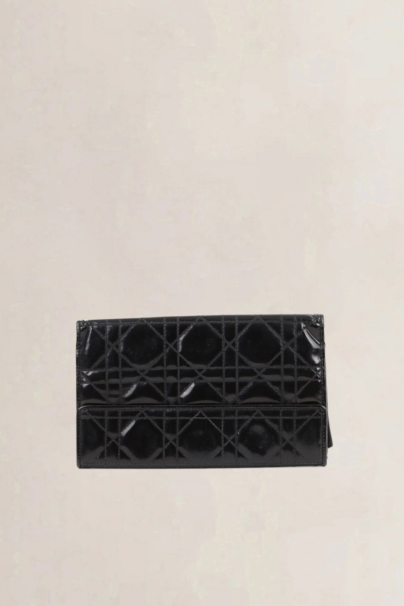 Christian Dior Black Patent Leather Wallet