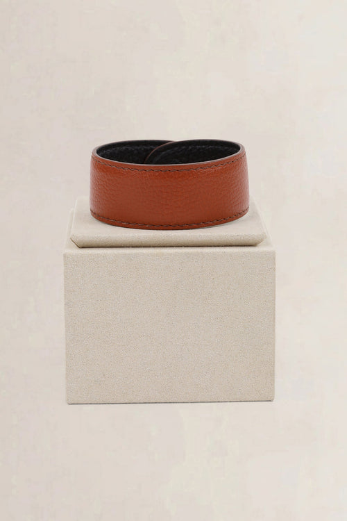 Delvaux Brown Leather Bracelet