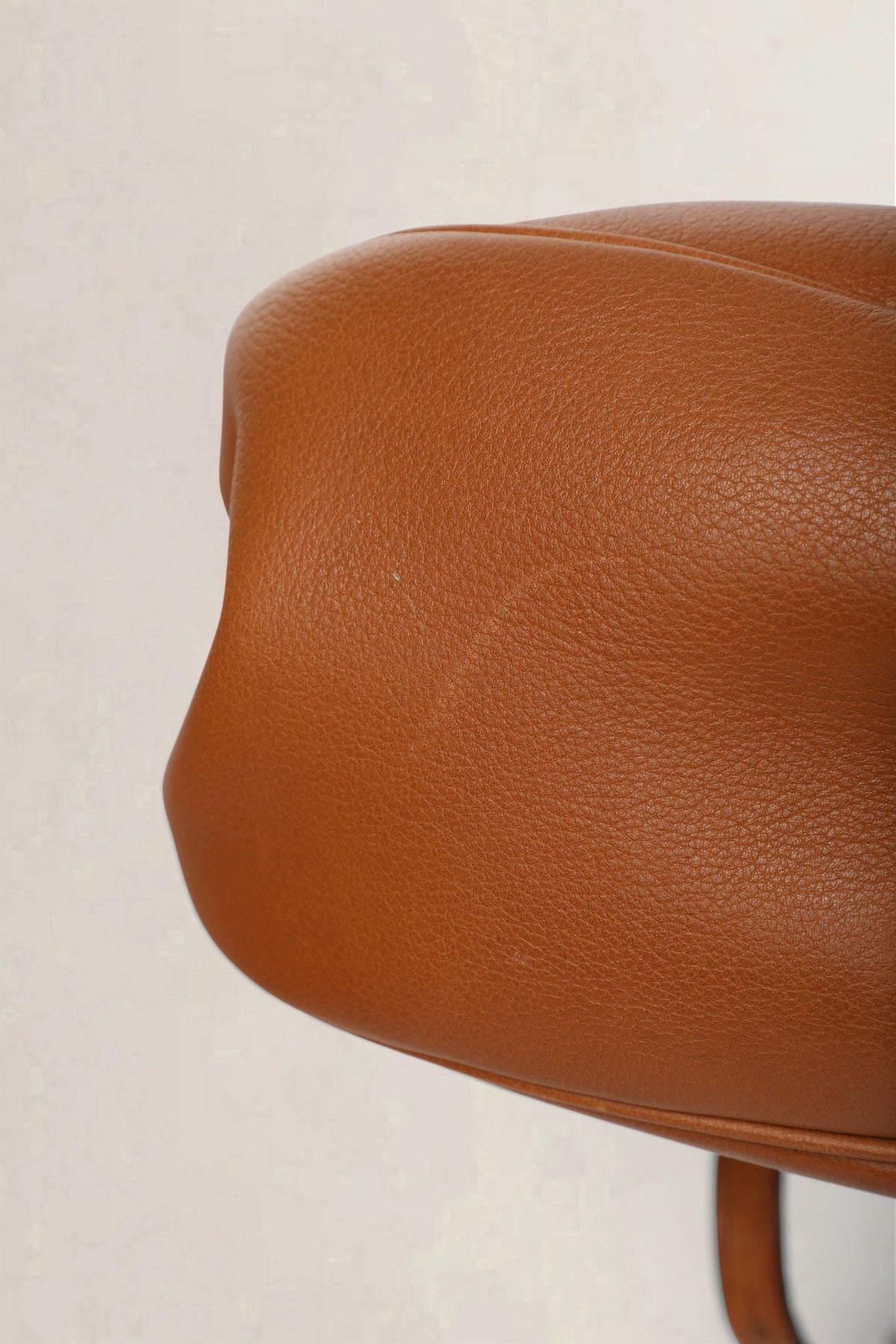 Delvaux Cognac Cerceau Ostrich PM Crossbody Bag
