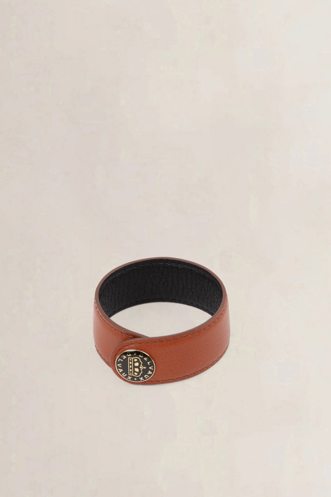 Delvaux Brown Leather Bracelet