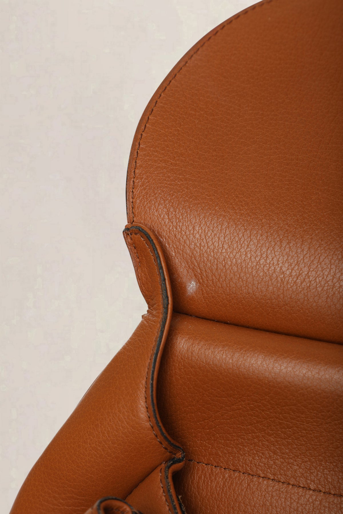 Delvaux Cognac Cerceau Ostrich PM — vintage
