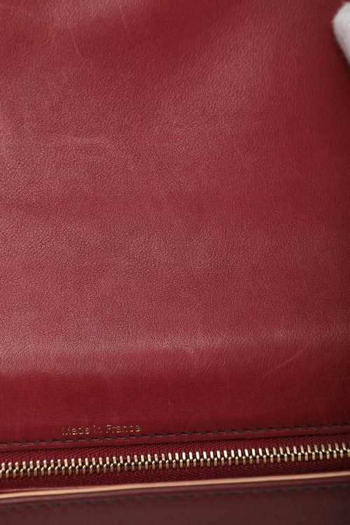 Delvaux Burgundy Tempête Dream Phantom MM Shoulder Bag