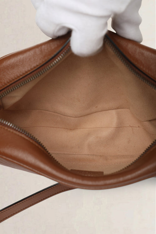 Gucci Brown GG Marmont Matelassé Crossbody Bag