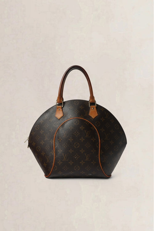 Louis Vuitton Brown Monogram Ellipse MM Top Handle Bag