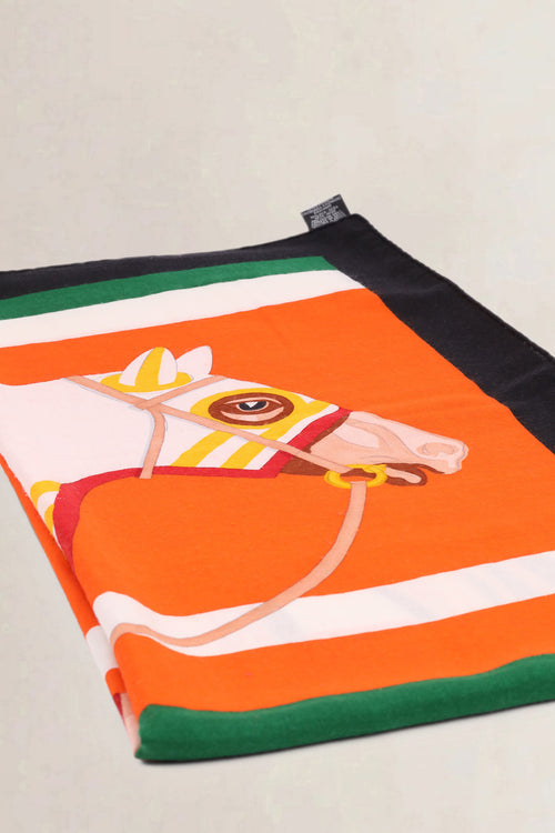 Hermès Orange Cashmere Scarf