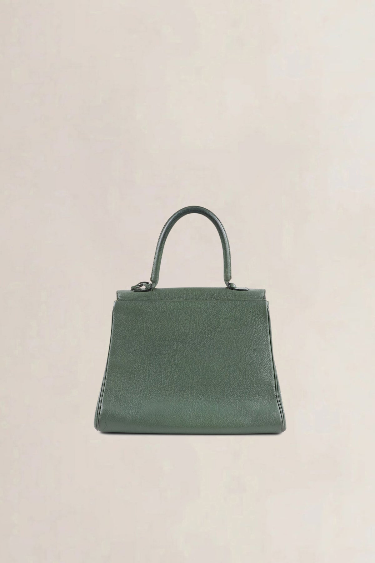 Delvaux Olive Green Jumping Calf Brillant MM Top Handle Bag