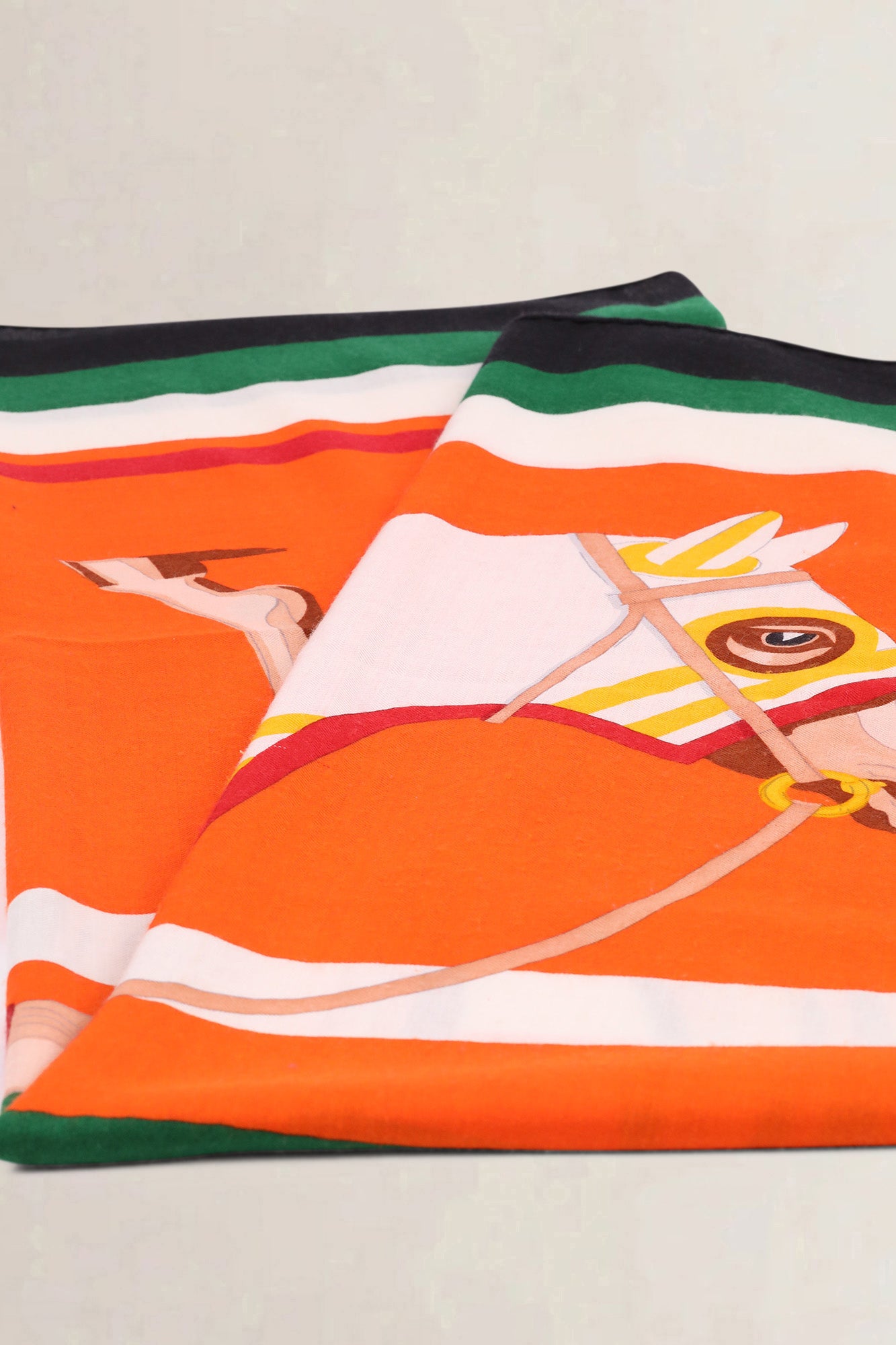 Hermès Orange Cashmere Scarf