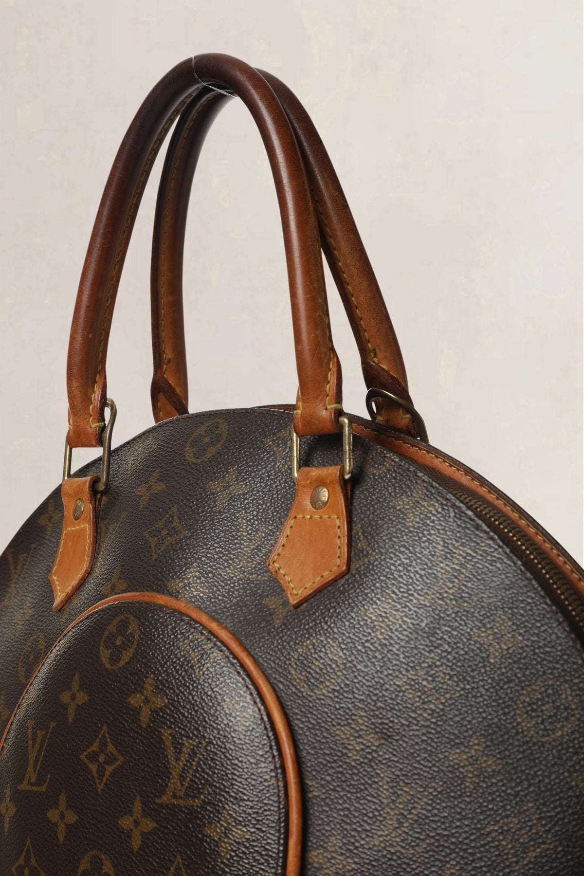 Louis Vuitton Brown Monogram Ellipse MM Top Handle Bag