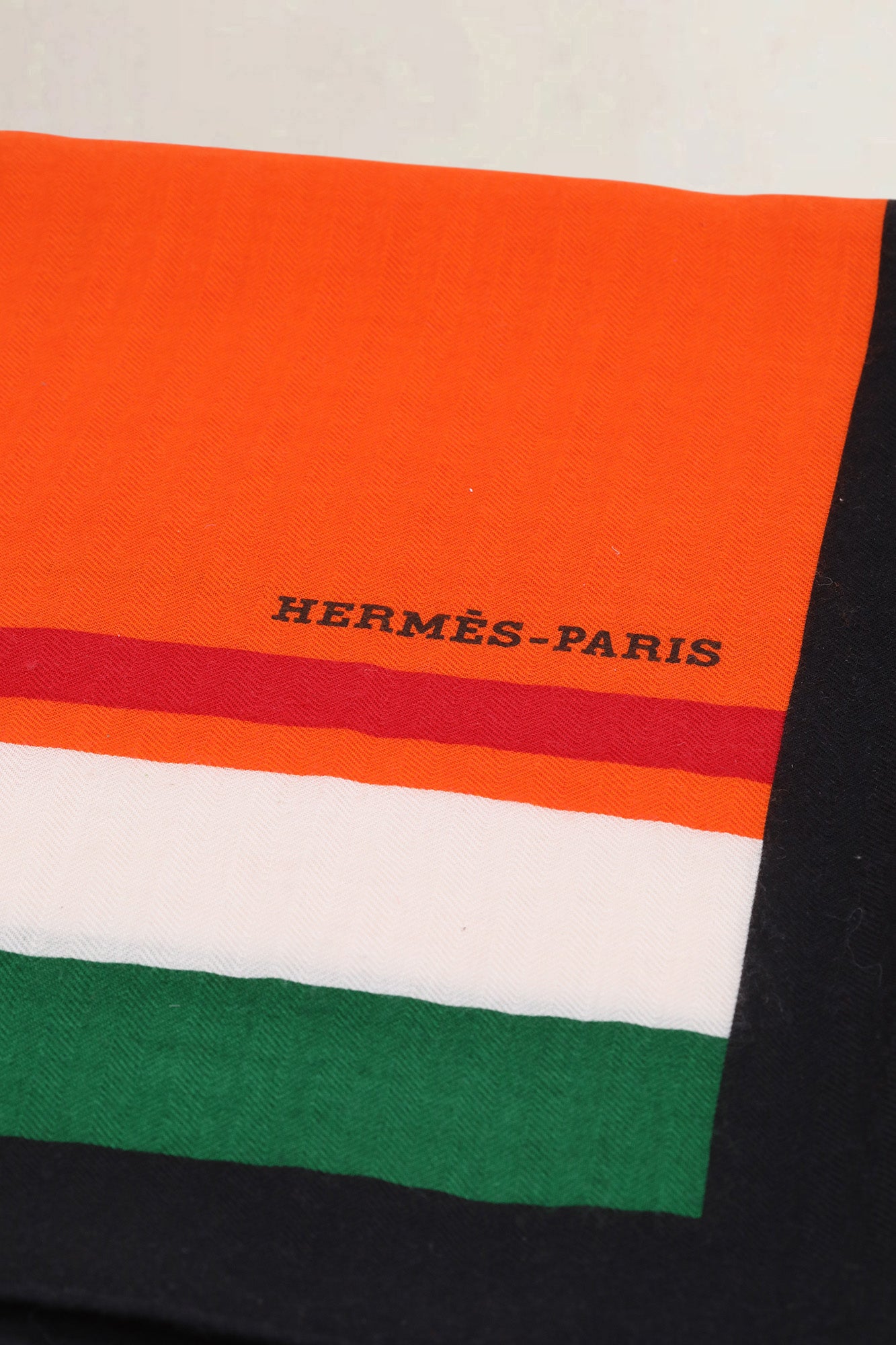 Hermès Orange Cashmere Scarf