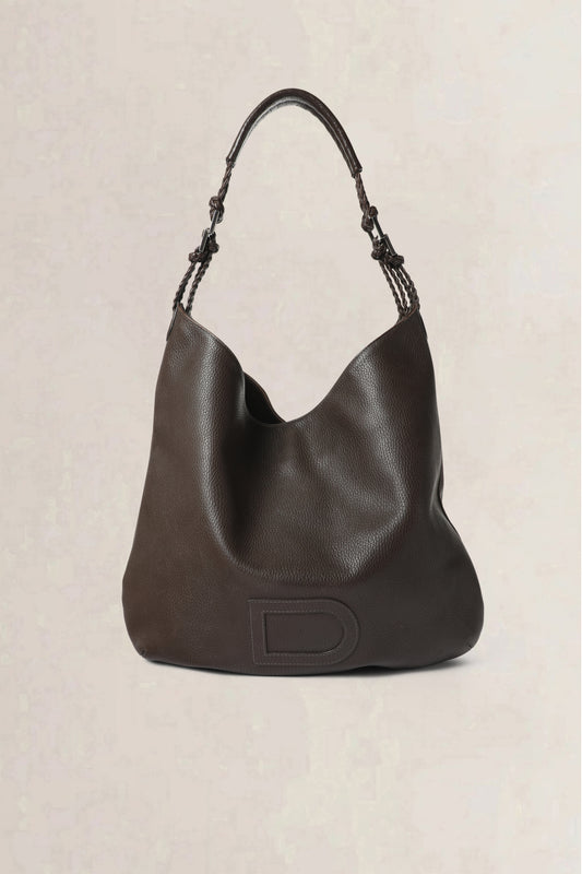 Delvaux Taupe Le Louise Taurillon GM — vintage
