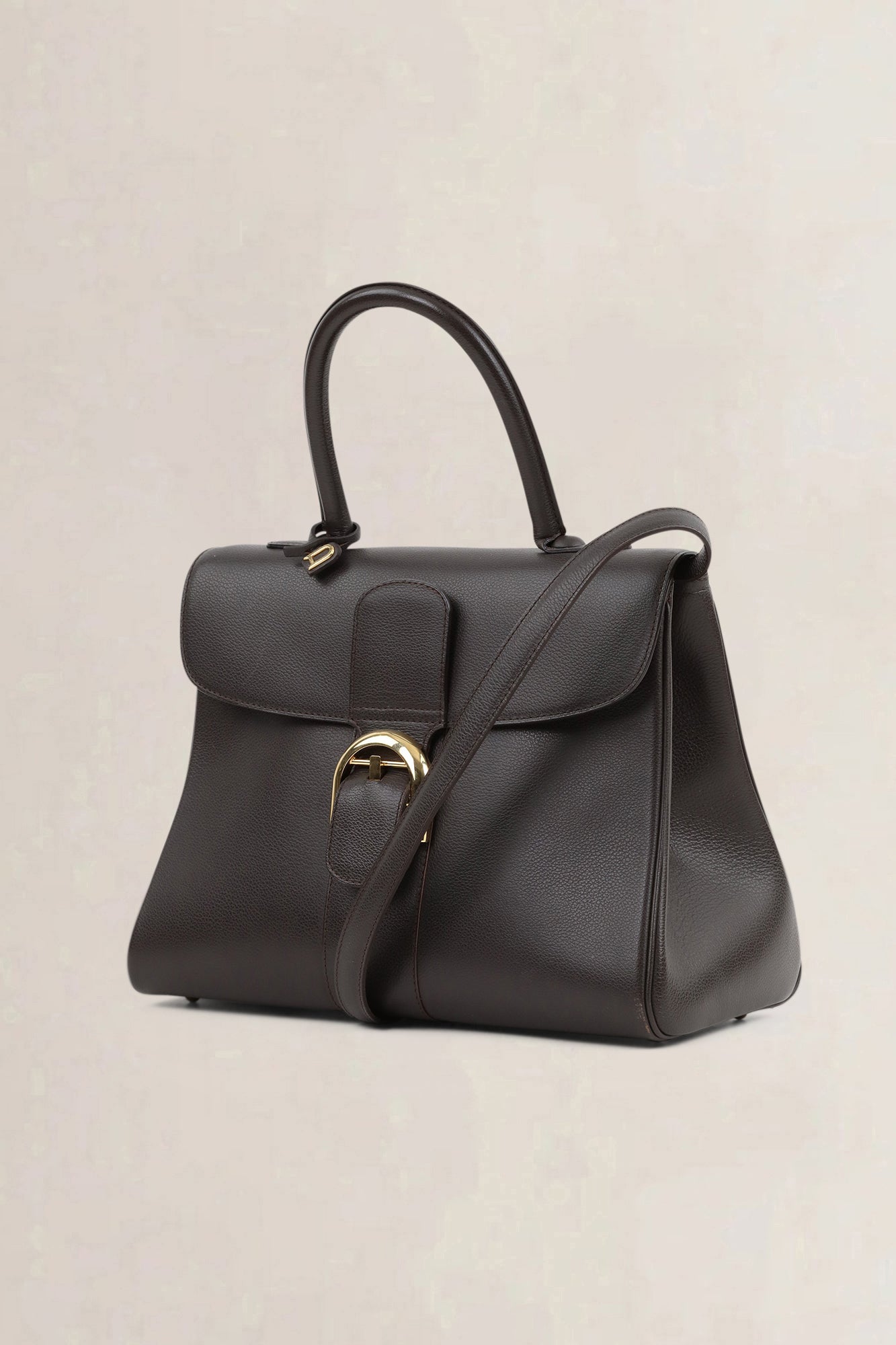 Delvaux Brown Brillant MM Crossbody Bag