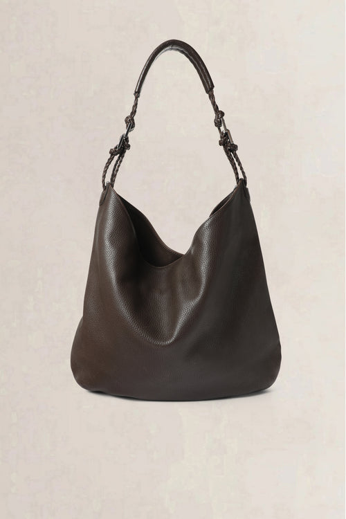 Delvaux Taupe Le Louise Taurillon GM Shoulder Bag