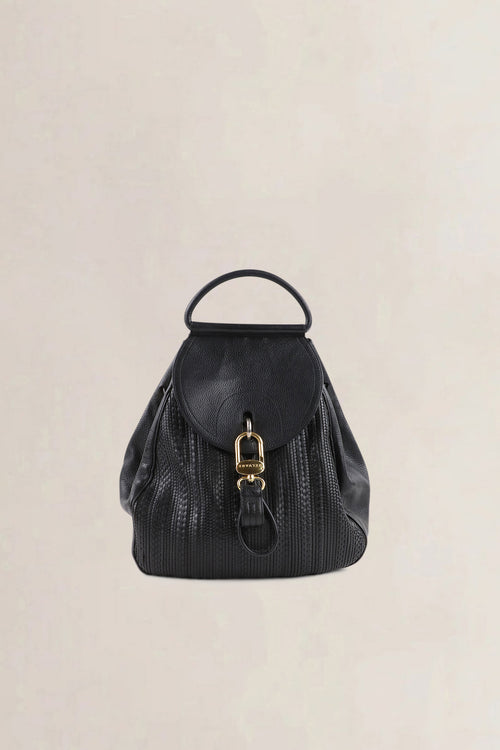 Delvaux Black Lucifer Toile de Cuir GM Shoulder Bag