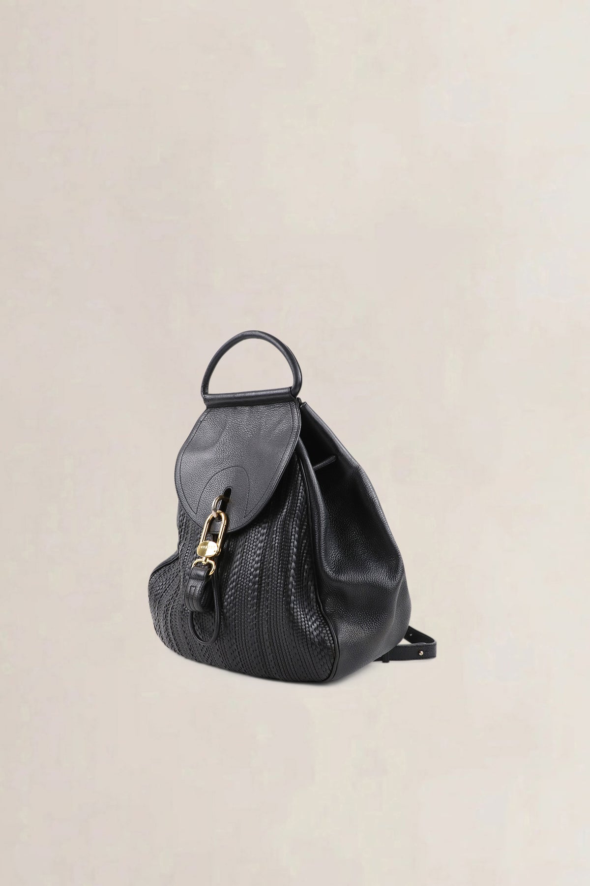 Delvaux Black Lucifer Toile de Cuir GM Shoulder Bag