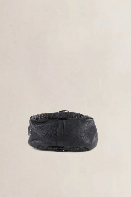 Delvaux Black Lucifer Toile de Cuir GM Shoulder Bag