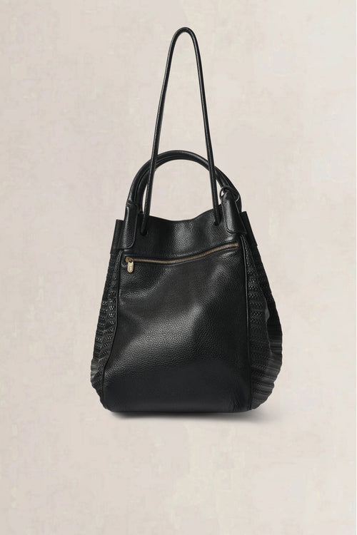 Delvaux Black Belon Toile de Cuir Shoulder Bag