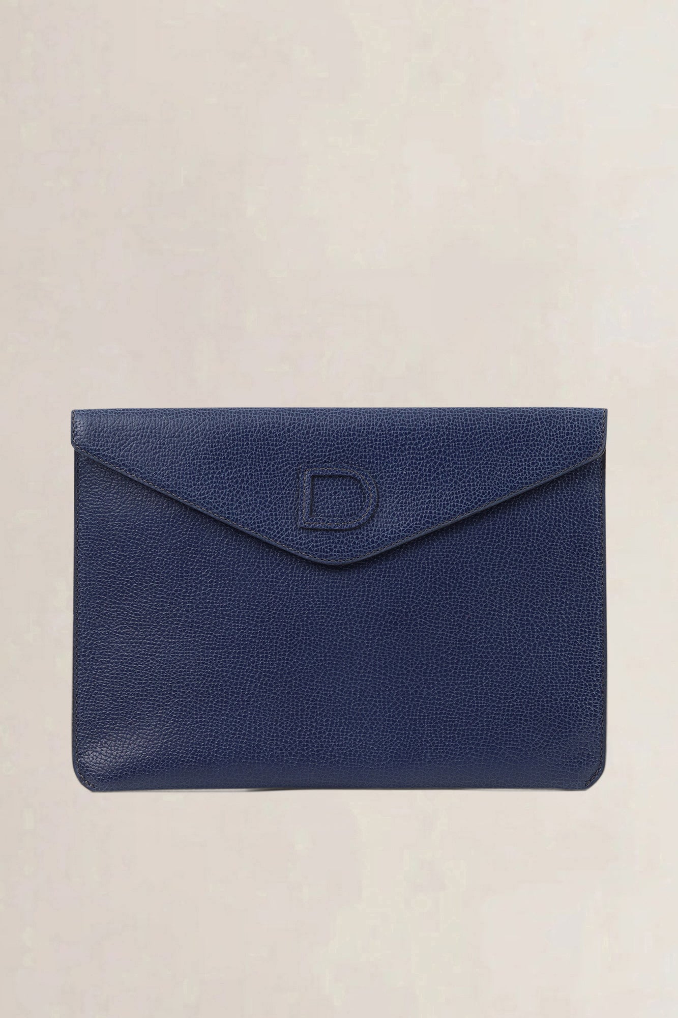 Delvaux Blue Leather Clutch