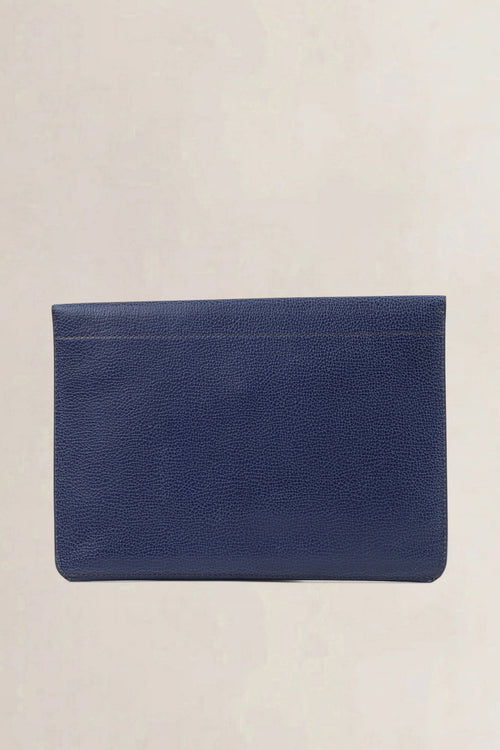 Delvaux Blue Leather Clutch