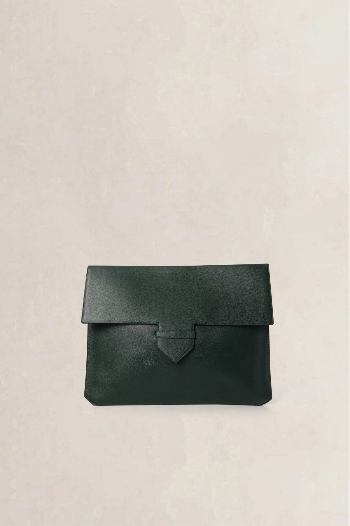 Delvaux Green Envelope Pouch