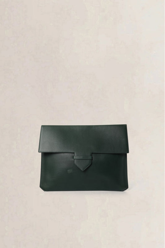 Delvaux Green Envelope Pouch