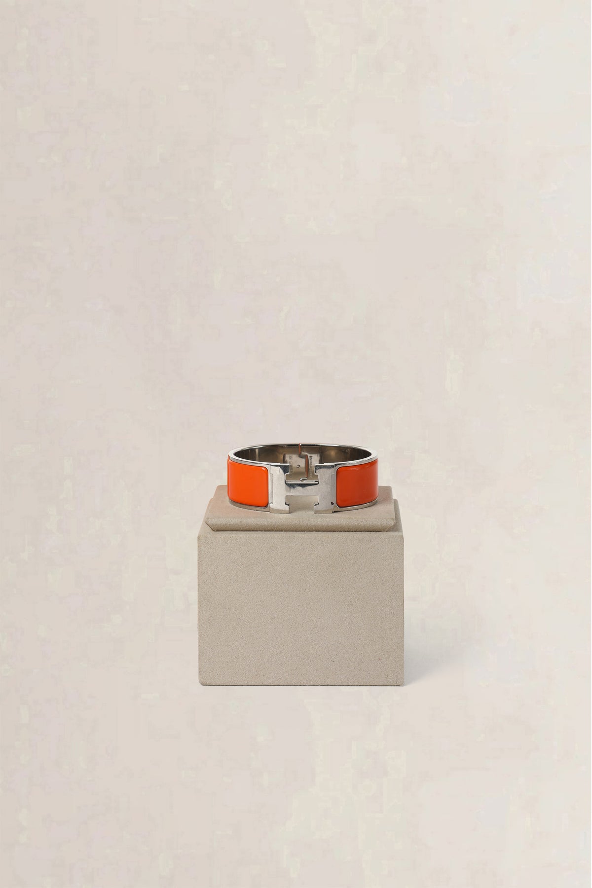 Hermès Orange Clic Clac H Bracelet