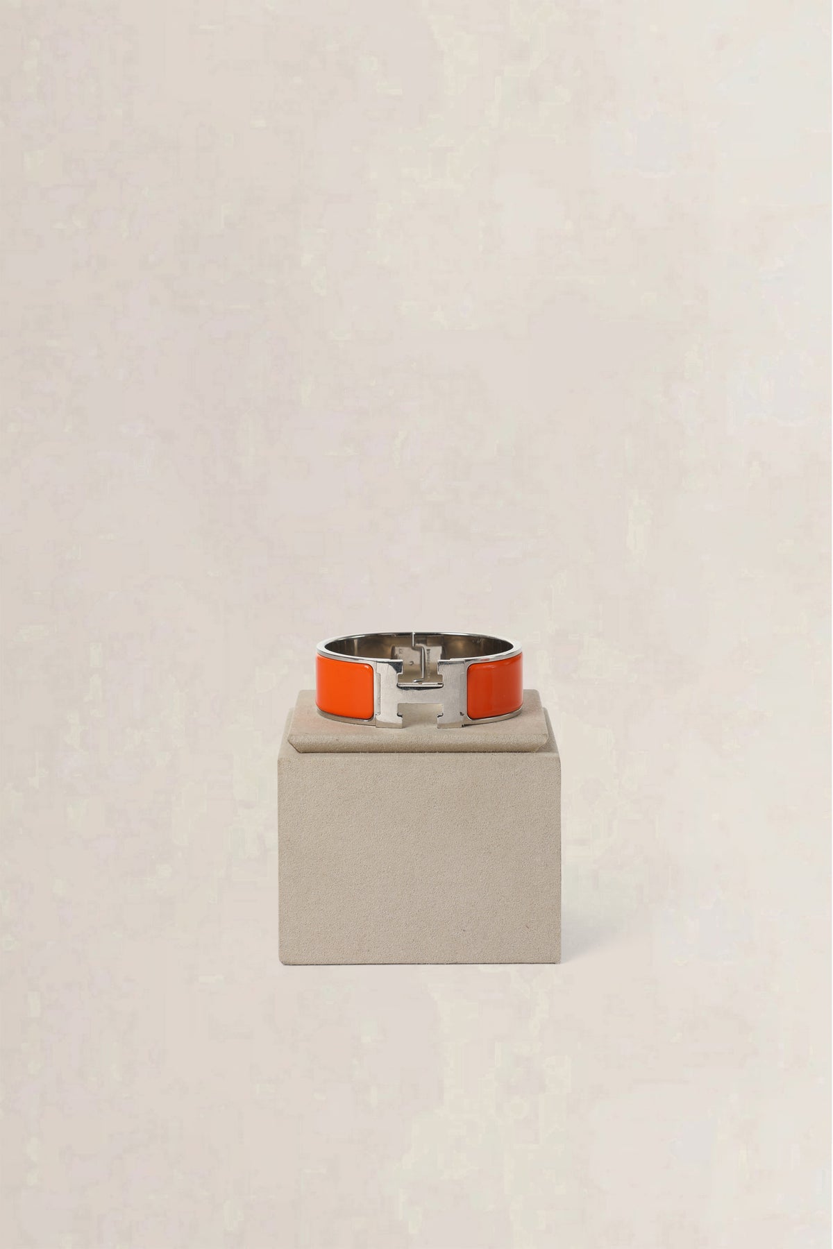 Hermès Orange Clic Clac H Bracelet