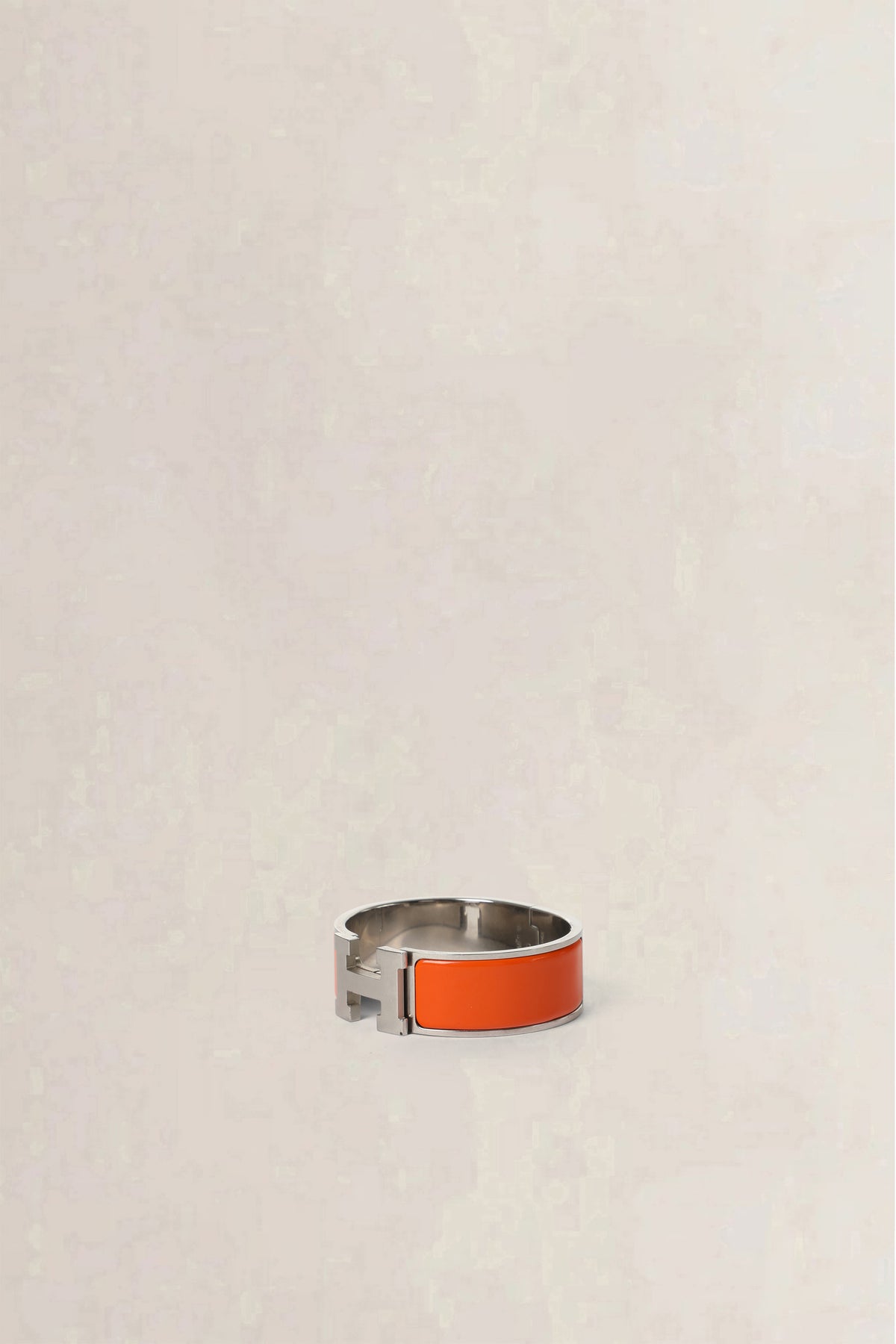 Hermès Orange Clic Clac H Bracelet