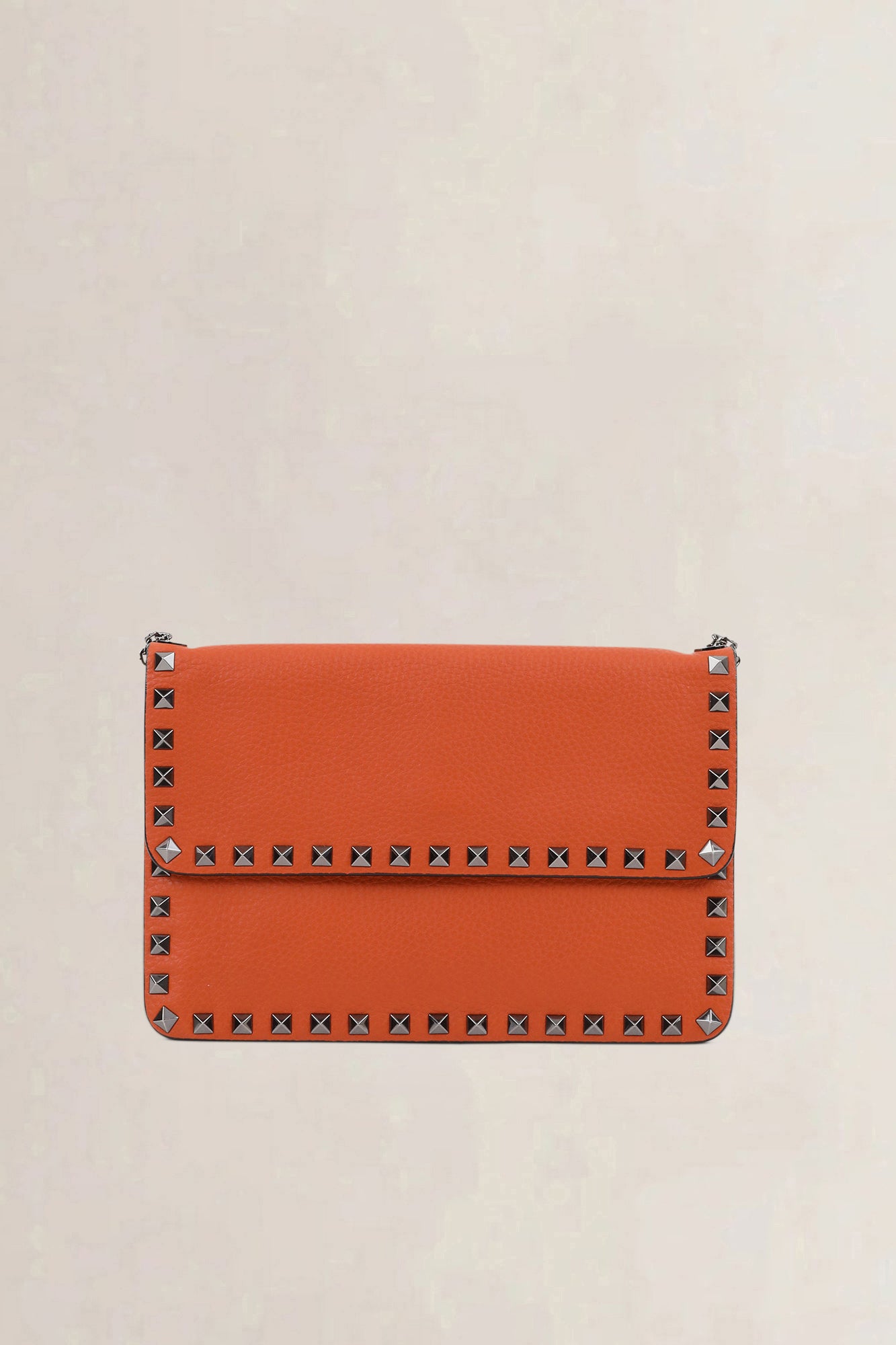 Valentino Garavani Orange Rockstud Crossbody Bag