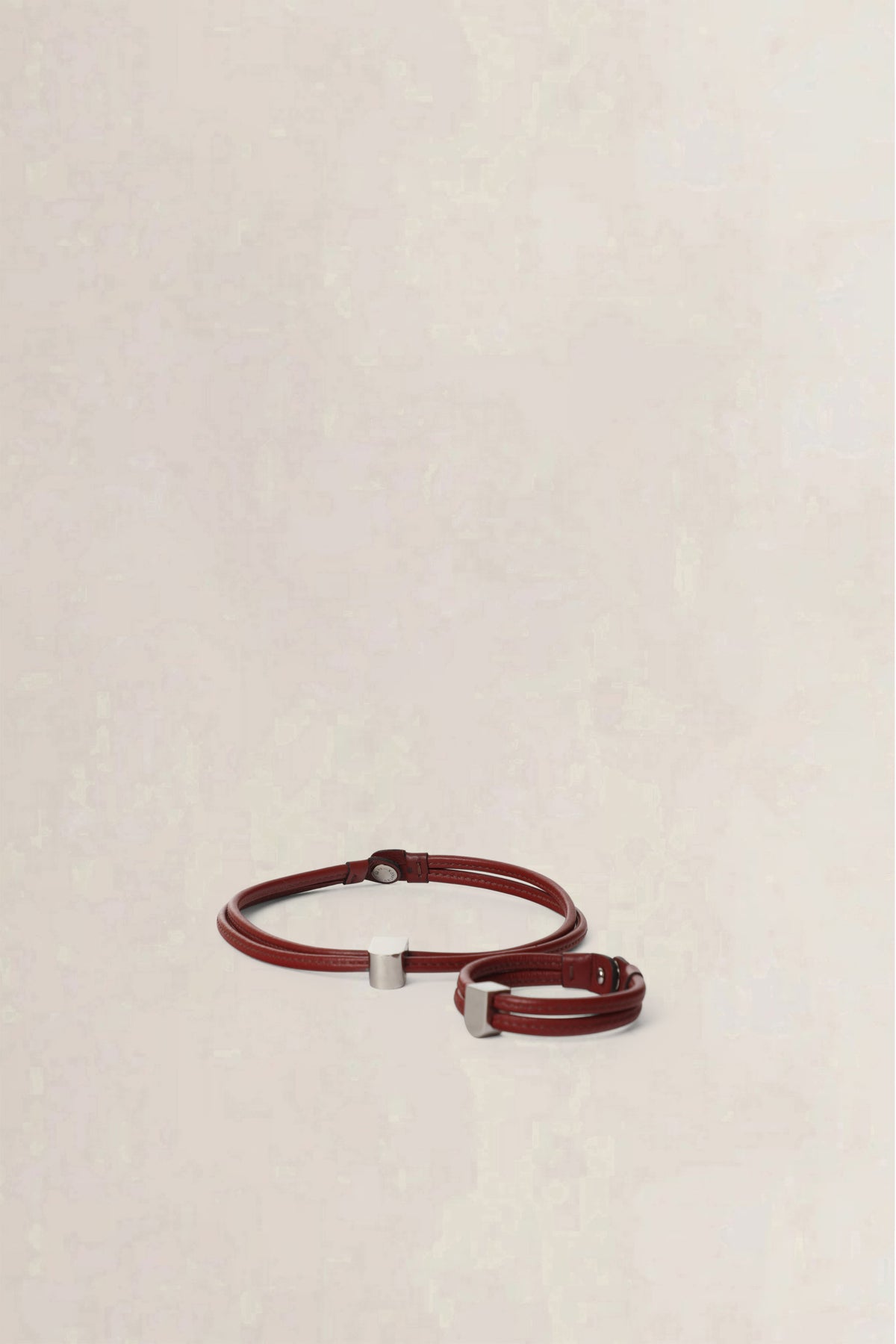 Delvaux Rosso D Necklace & Bracelet Set — preloved