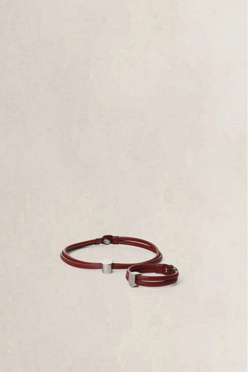 Delvaux Rosso D Necklace & Bracelet Set