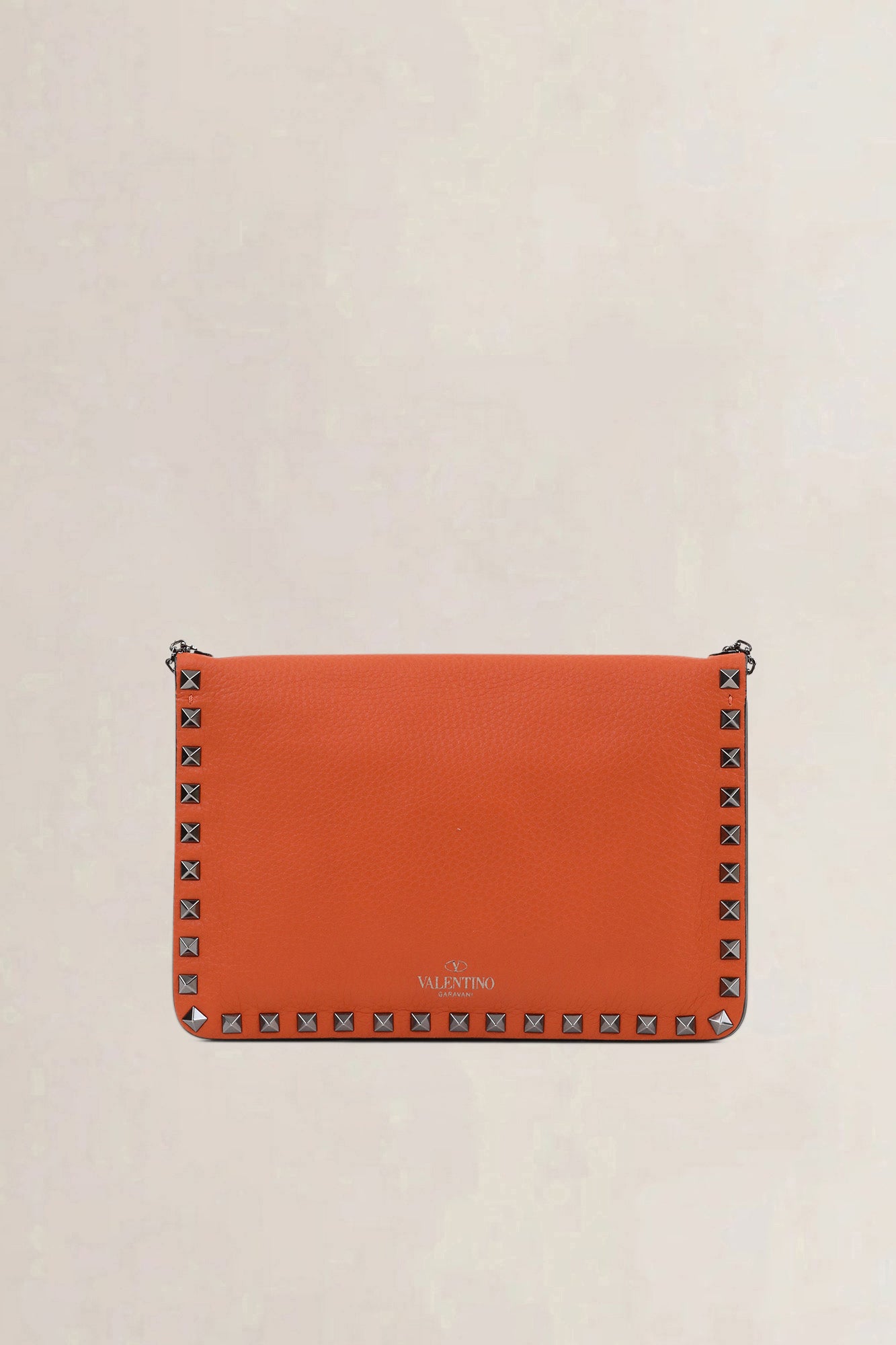 Valentino Garavani Orange Rockstud Crossbody Bag