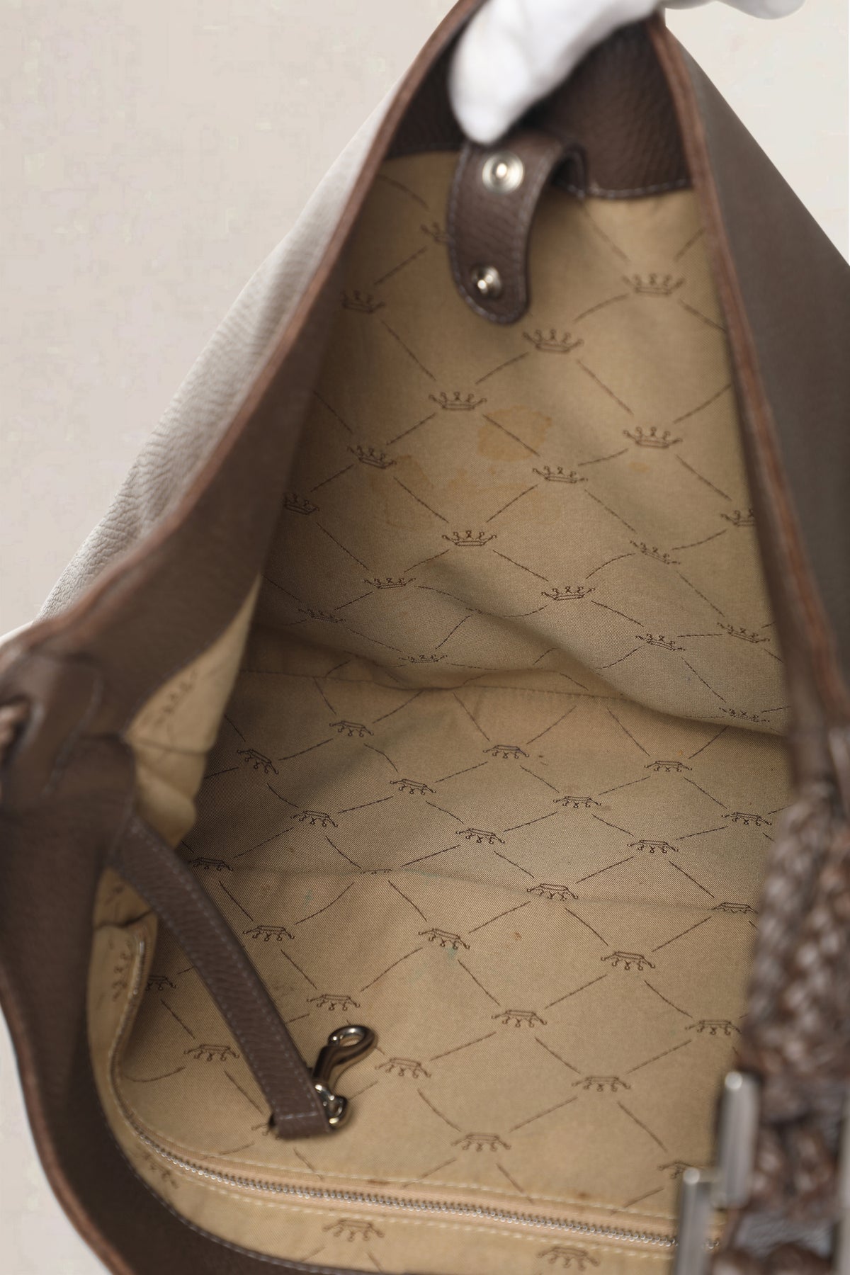 Delvaux Taupe Le Louise Taurillon GM — vintage