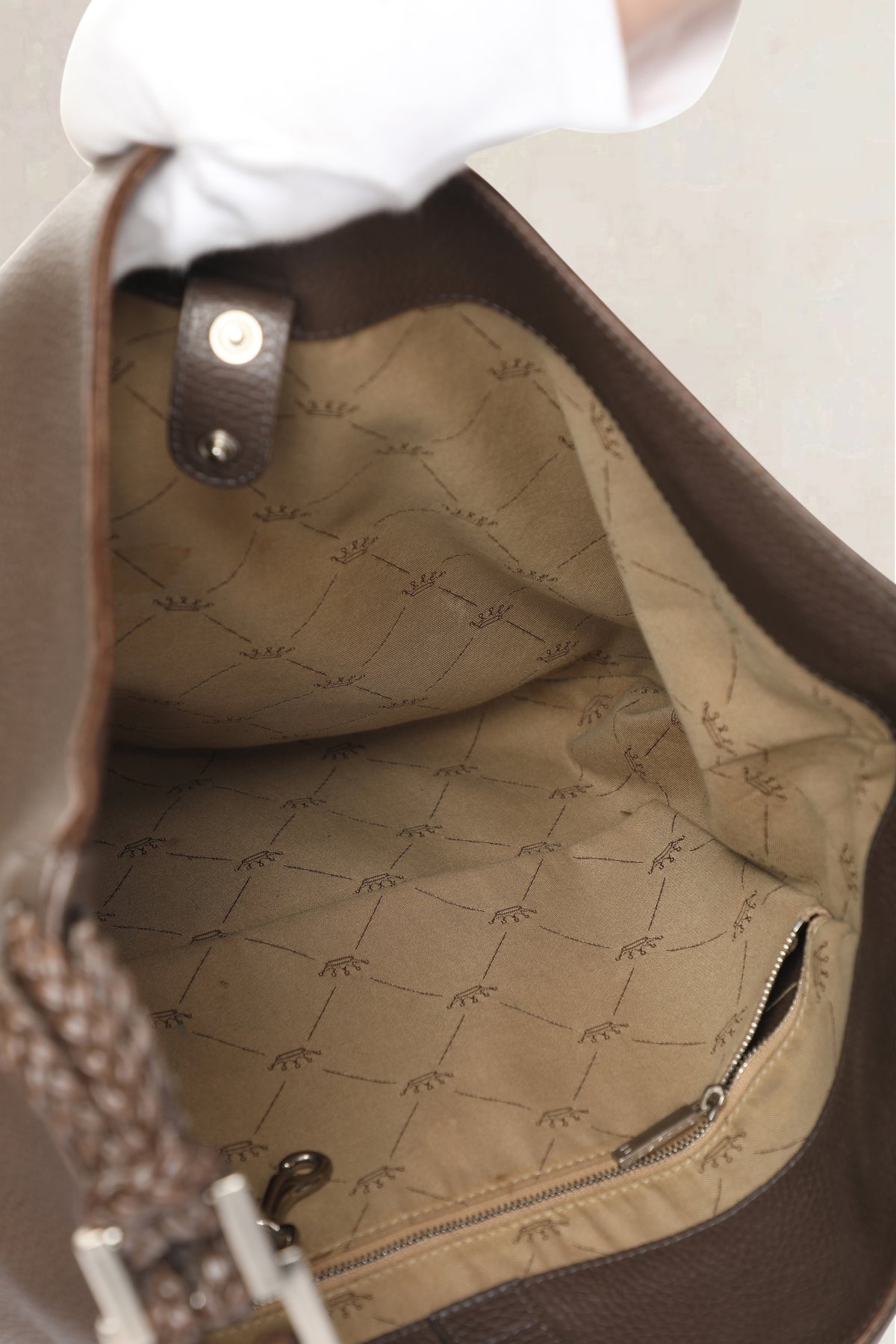 Delvaux Taupe Le Louise Taurillon GM — vintage