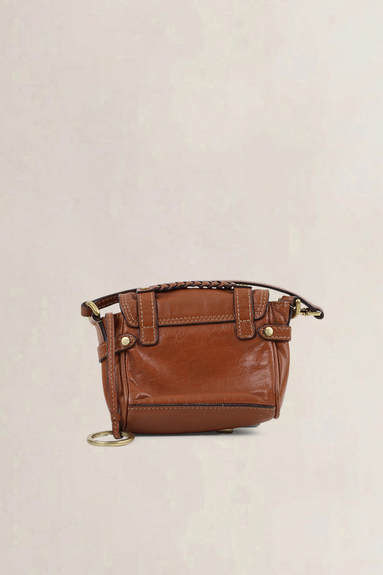 Mulberry Brown Alexa Satchel Crossbody Bag