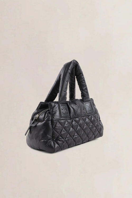 Chanel Black Coco Cocoon Top Handle Bag