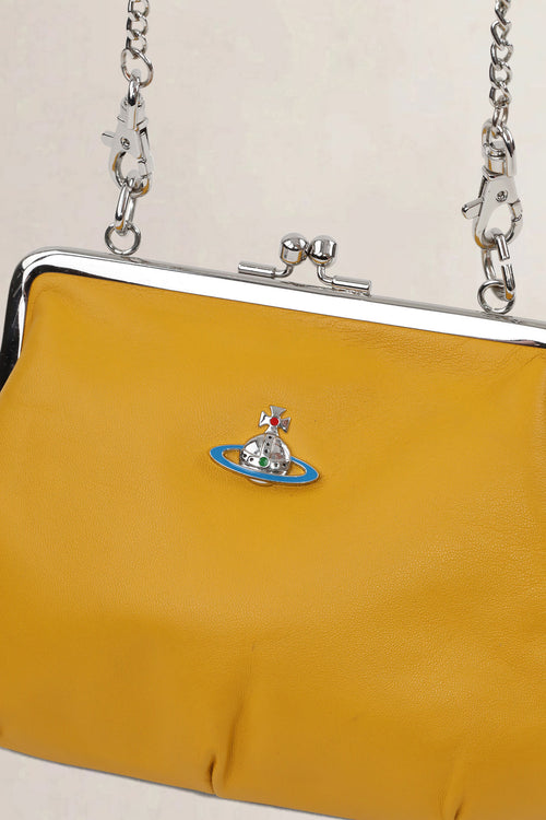 Vivienne Westwood Yellow Leather Crossbody Bag