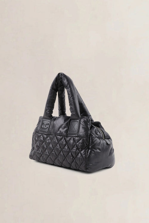 Chanel Black Coco Cocoon Top Handle Bag
