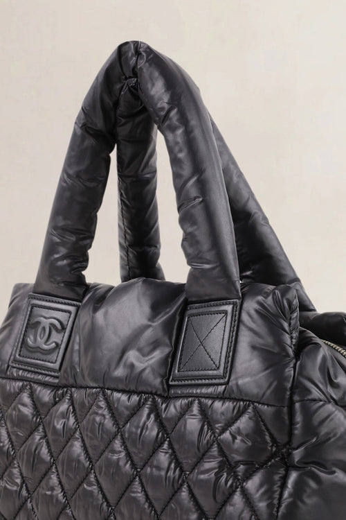 Chanel Black Coco Cocoon Top Handle Bag