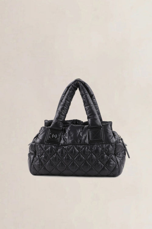 Chanel Black Coco Cocoon Top Handle Bag