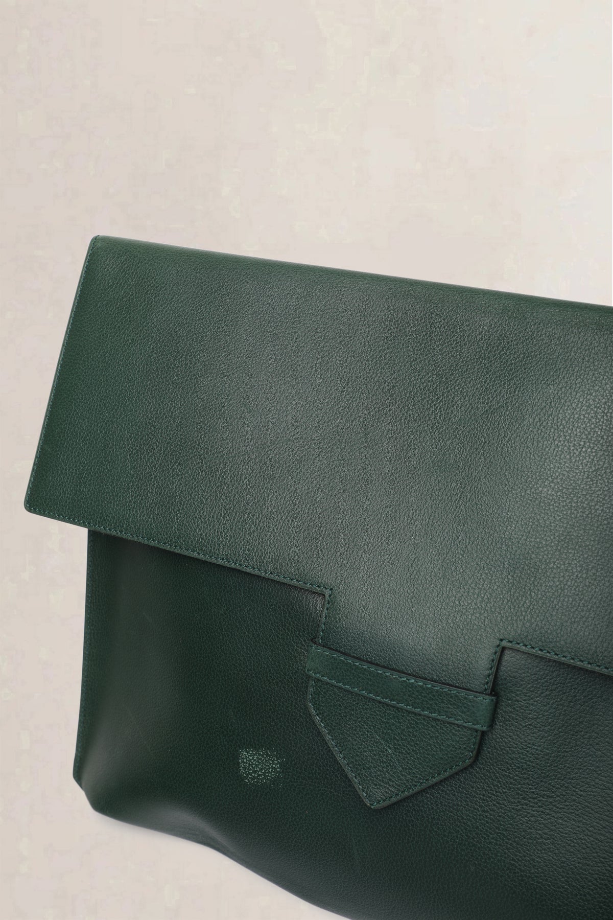 Delvaux Green Envelope Pouch