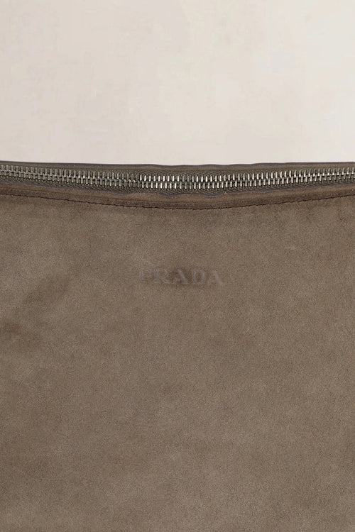 Prada Brown Suède Shoulder Bag