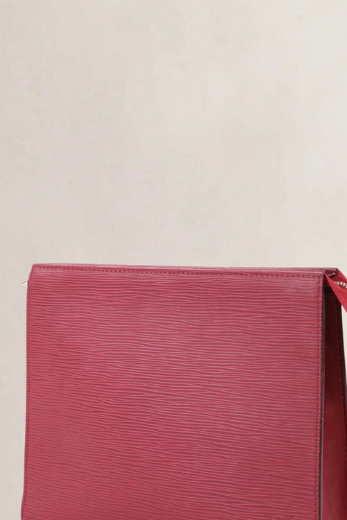 Louis Vuitton Burgundy Epi Leather Toiletry Pouch