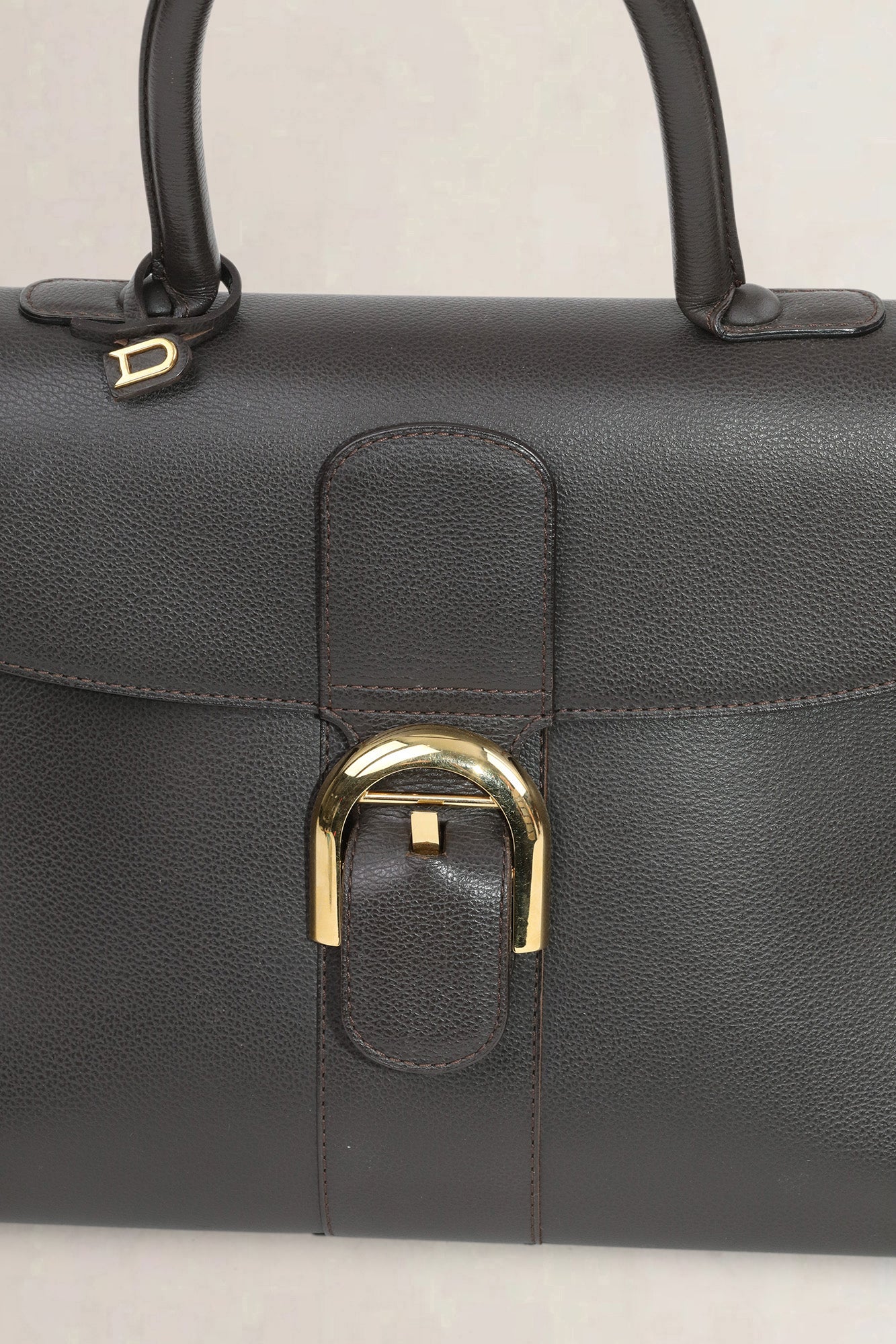 Delvaux Brown Brillant MM Crossbody Bag