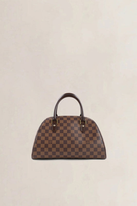 Louis Vuitton Brown Ribera Damier Ebene MM Top Handle Bag