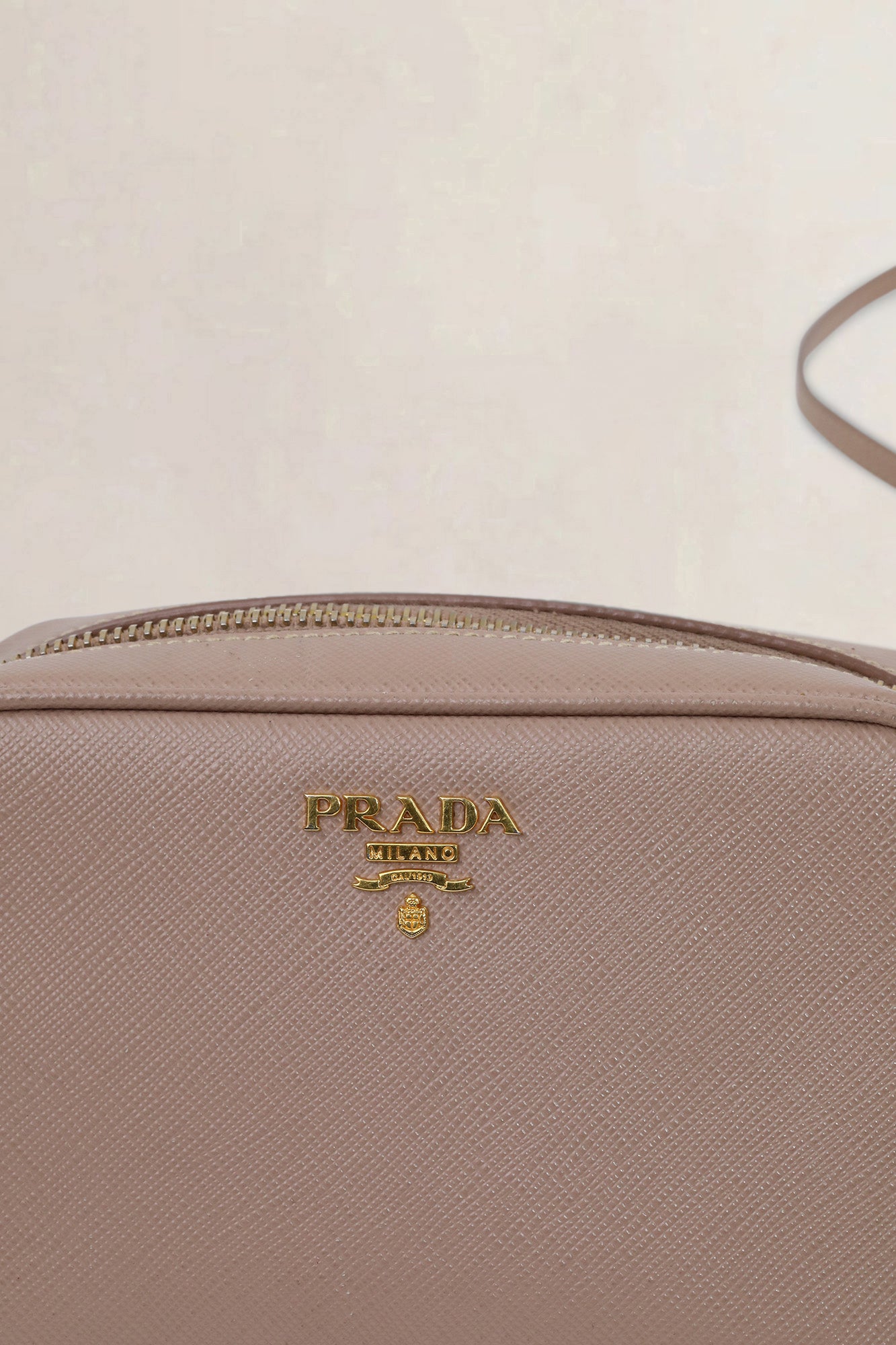 Prada Cammeo Saffiano Leather Camera Crossbody Bag