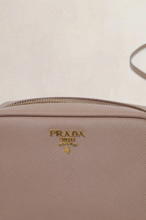 Prada Cammeo Saffiano Leather Camera Crossbody Bag
