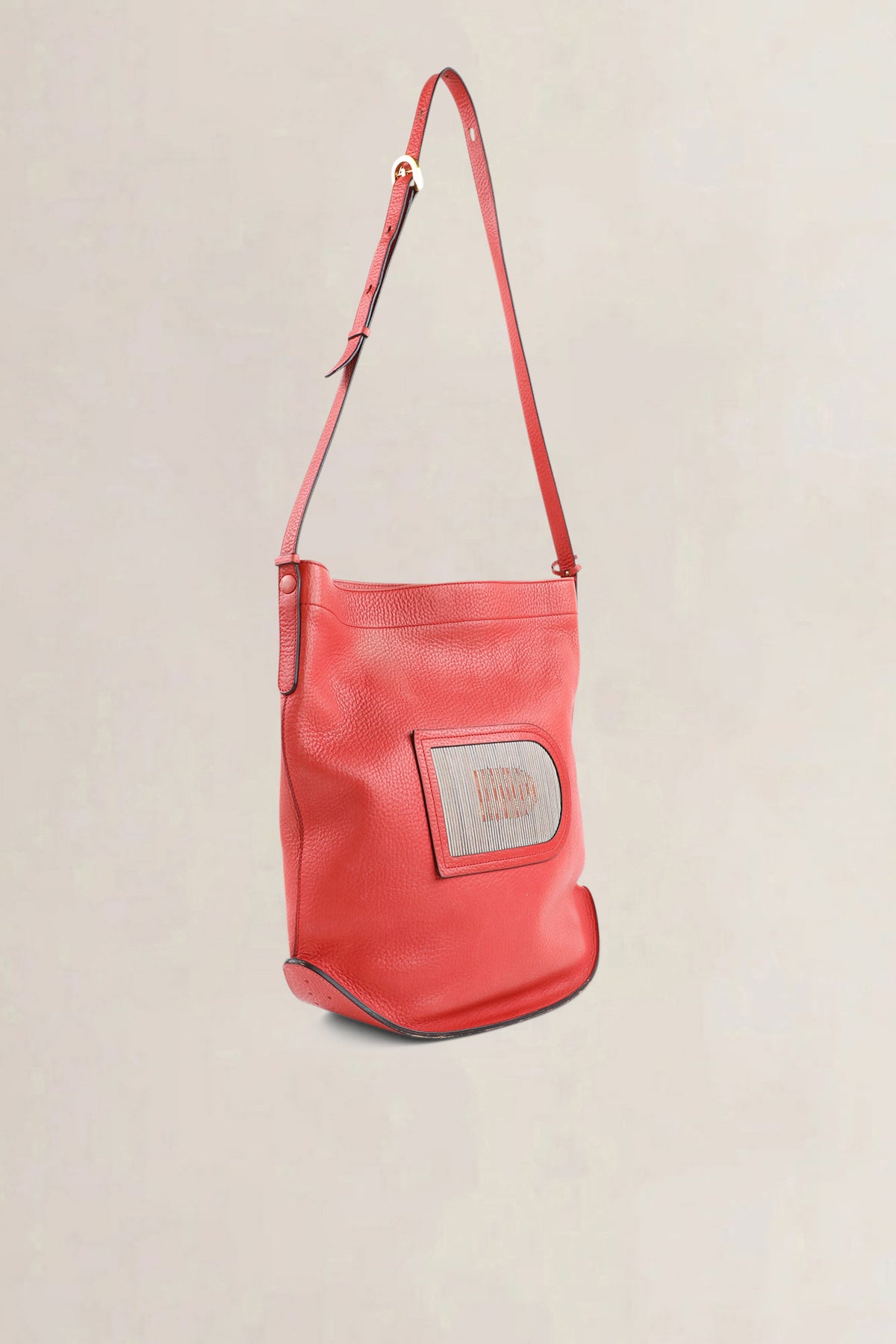 Delvaux Pink Red Coup de Chapeau Limited Edition Le Pin Crossbody Bag