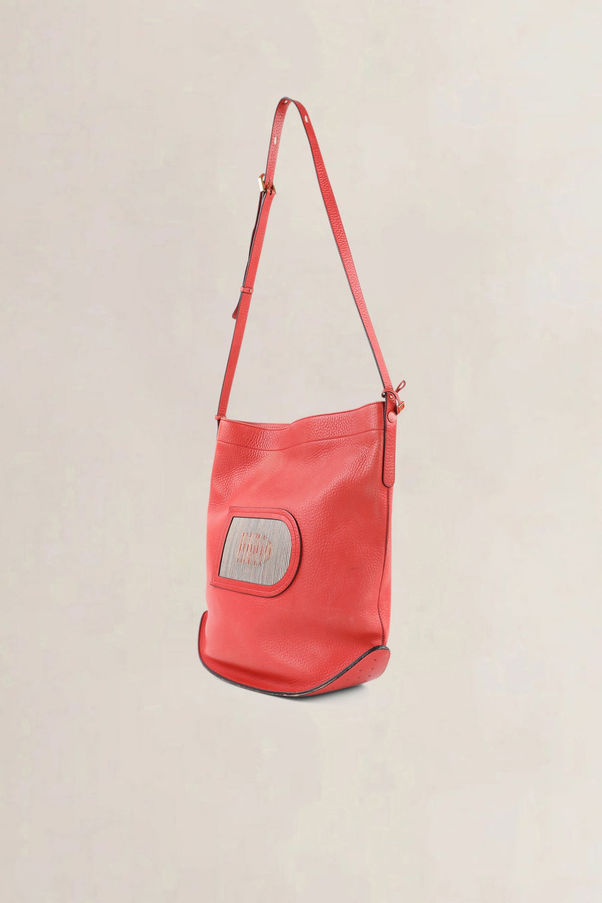 Delvaux Pink Red Coup de Chapeau Limited Edition Le Pin Crossbody Bag